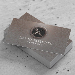 Handyman Maintenance Service Auto Repair Copper Business Card