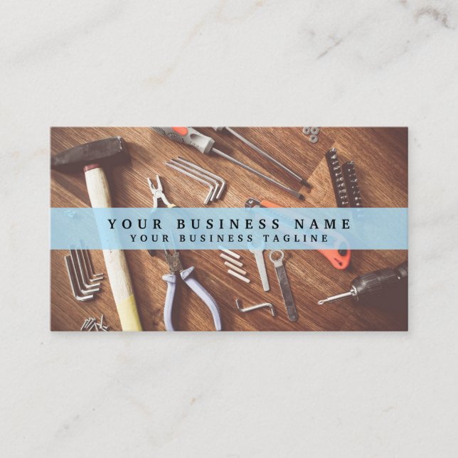 Handyman Mechanic Technician Business Card (Front)