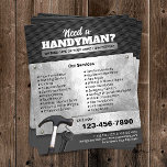 Handyman Metallic Repair & Maintenance Service<br><div class="desc">Professional Handyman Repair Maintenance Service Metallic Flyers.</div>