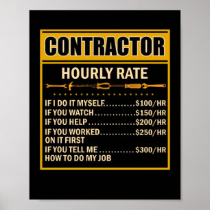 Handyman Price Chart Contractor Hourly Rate Labour