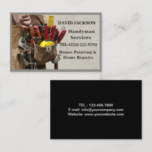 Handyman Professional Repair & Maintenance Service Business Card