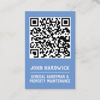 Handyman & Property Maintenance QR Code Business Card