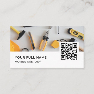 Handyman QR Code Logo Social Media Business Card