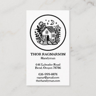 Handyman Repair Construction Landscaper Cottage Business Card
