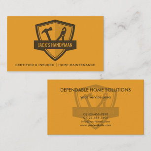 Handyman repair professional business cards