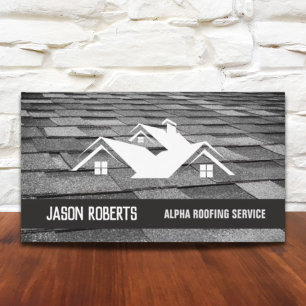 Handyman Roof Repair Construction Roofer Roofing  Business Card