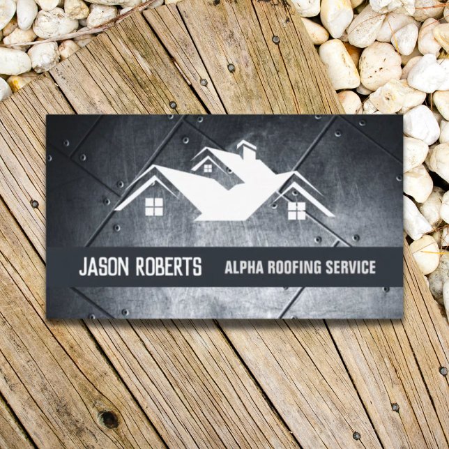 Handyman Roof Repair Construction Roofer Roofing  Business Card (Handyman Roof Repair Construction Roofer Roofing Business Card)