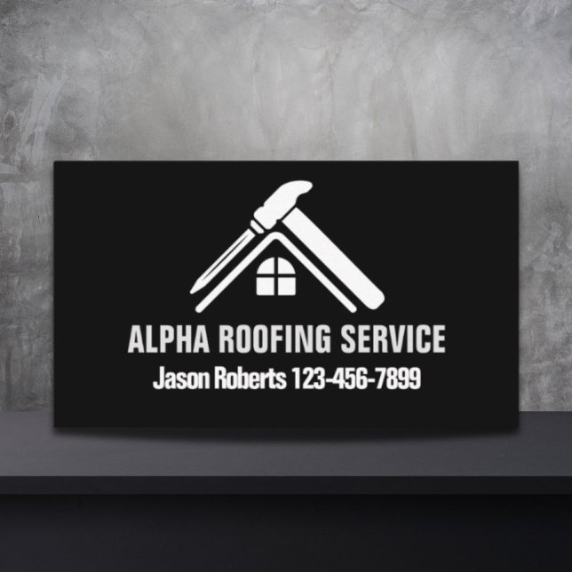 Handyman Roof Repair Construction Roofing Roofer Business Card (Handyman Roof Repair Construction Roofing Roofer Business Card)