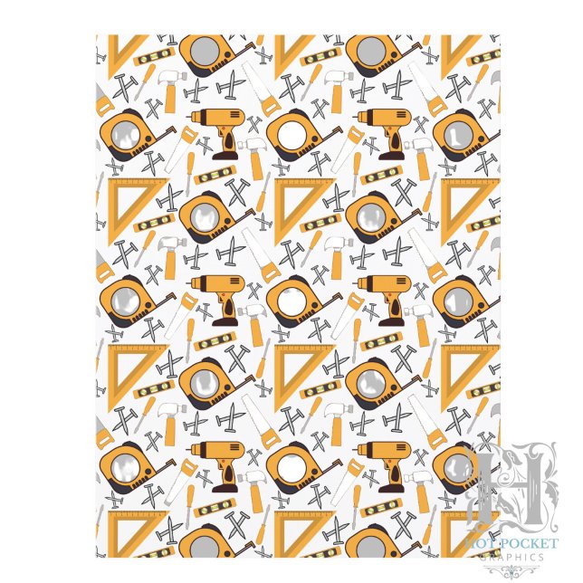 Handyman Scrapbook Paper in Yellow (Creator Uploaded)