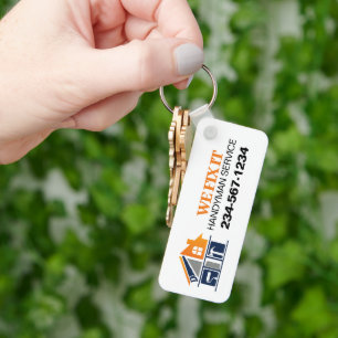 Handyman Service Advertising Key Ring