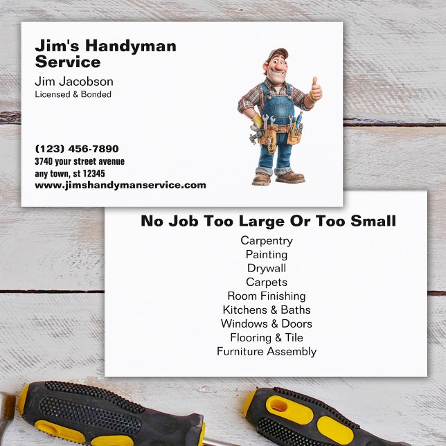 Handyman Service Business Card (Creator Uploaded)