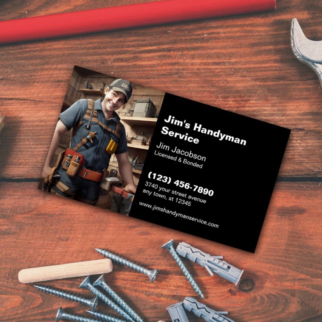 Handyman Service Business Card (Creator Uploaded)