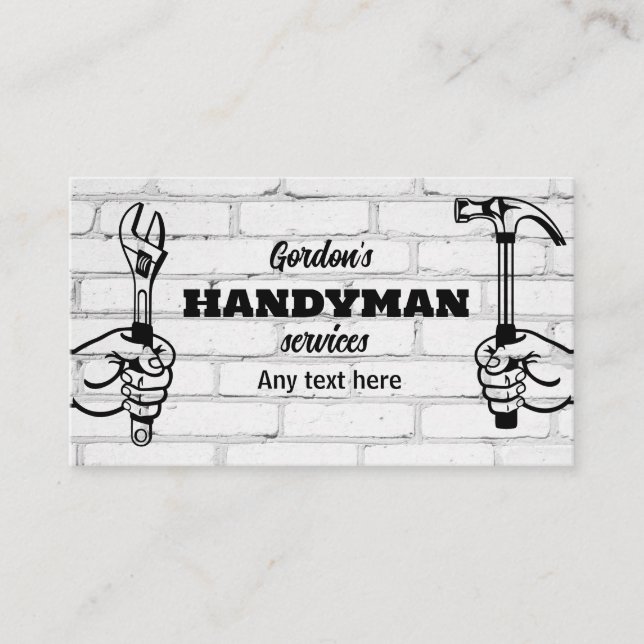 Handyman Services Business Card (Front)