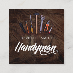Handyman Services Square Business Card