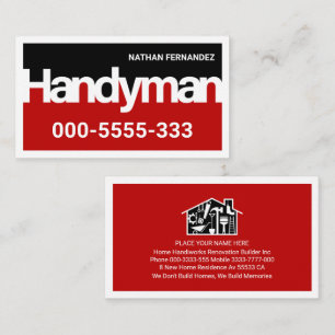 Handyman Signage Frame Builder  Business Card