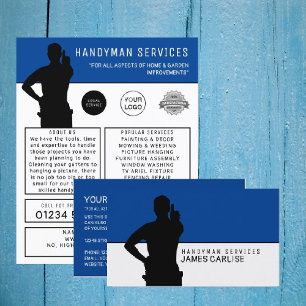 Handyman Silhouette Advertising Flyer
