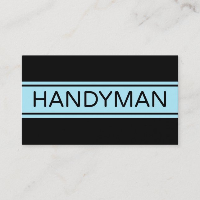 Handyman Stripe Business Card (Front)