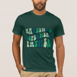 Handyman Superhero Father T-Shirt<br><div class="desc">Give your dad a beautiful t-shirt on Father's Day with a loving quote about how you feel about him. Available in many styles and colors. This design is called an svg, so the colors can be chosen by you to any color you want. I chose colors to match the t-shirt...</div>