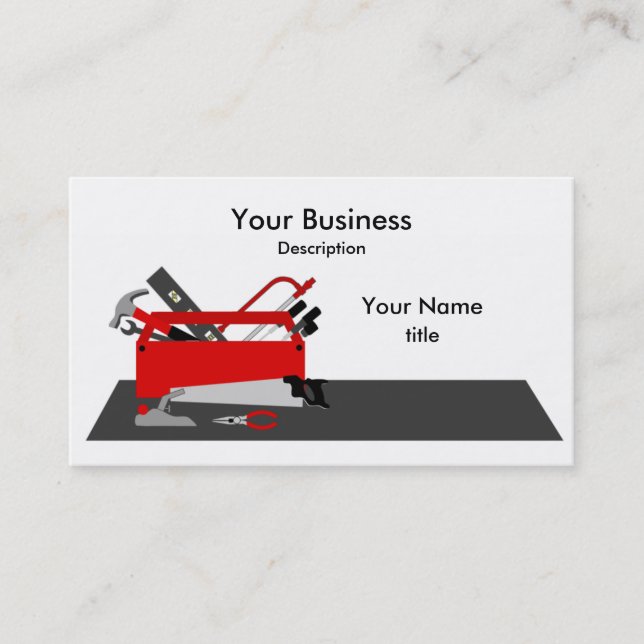 Handyman Tool Box Business Card (Front)