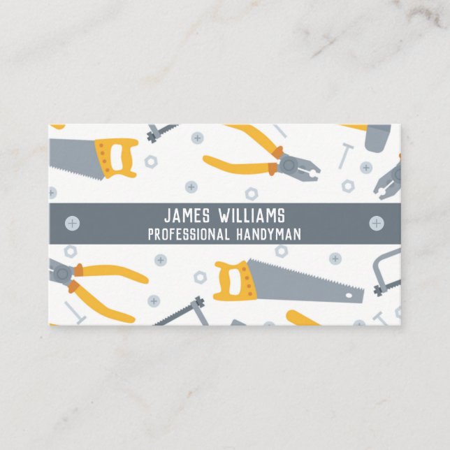 Handyman Tools  Business Card (Front)