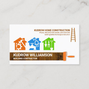 Handyman Tools Colorful Homes Business Card
