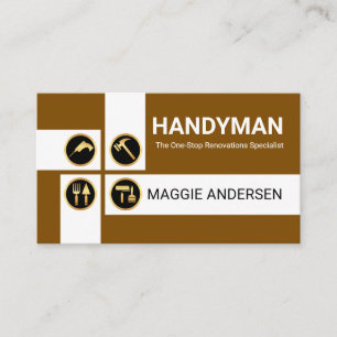Handyman Tools Crisscross Business Card
