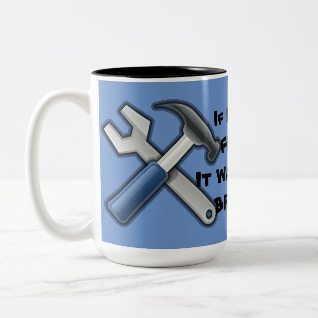 Handyman Tools Hammer and Wrench Mug (Left)