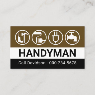 Handyman Tools Home Repairs Business Card