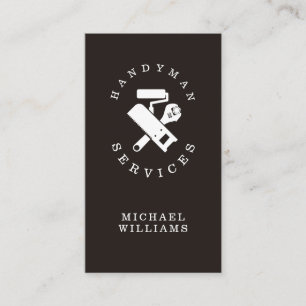 Handyman tools logo  business card