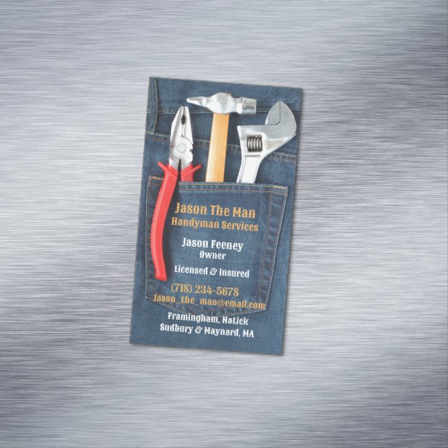 Handyman Tools Magnetic Business Card (In Situ)