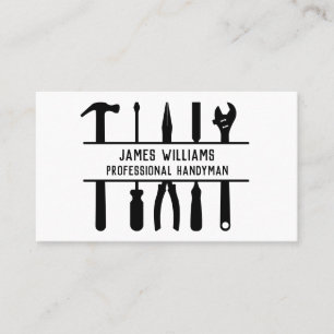 Handyman Tools Minimalistic Business Card