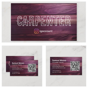 Handyman Woodworker Business Card