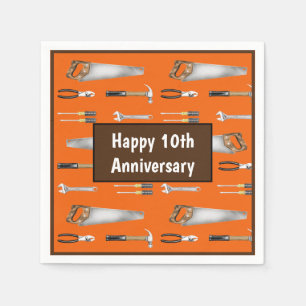 Handyman work tools napkin