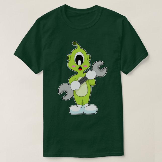 Handyman Wrench T-Shirt (Design Front)