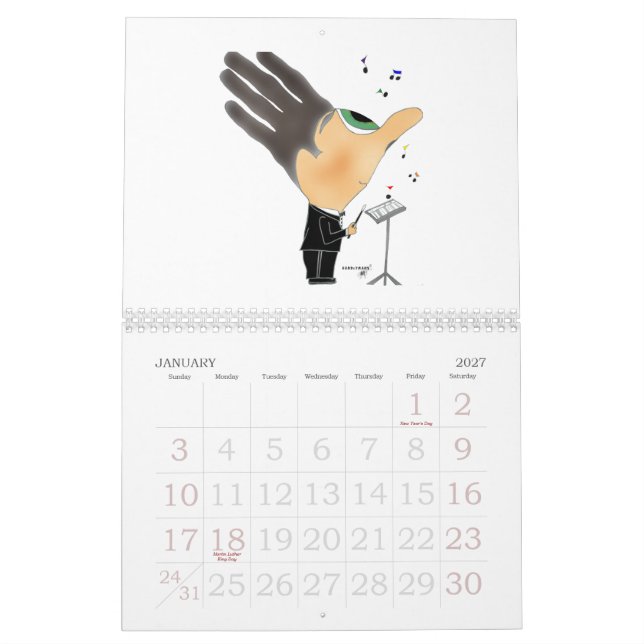 HANDzYMANS Calendar (Jan 2027)