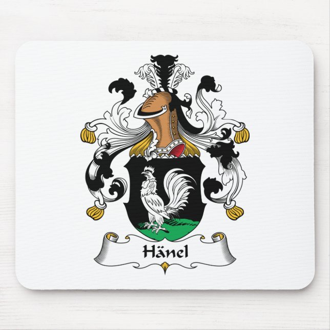 Hanel Family Crest Mouse Pad (Front)