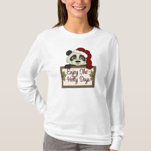 Hanes Nano Long Sleeve Christmas Bear t-shirt