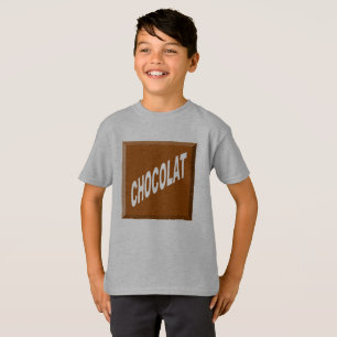 Hanes Tagless kids T-shirt Design CHOCOLAT