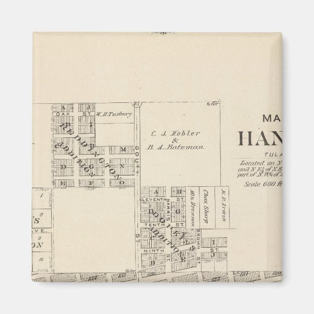 Hanford, Tulare County Magnet (Front)