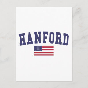 Hanford US Flag Postcard