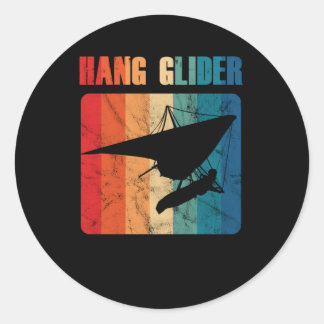 Hang Glider Hang Gliding Extreme Sports Gift Classic Round Sticker