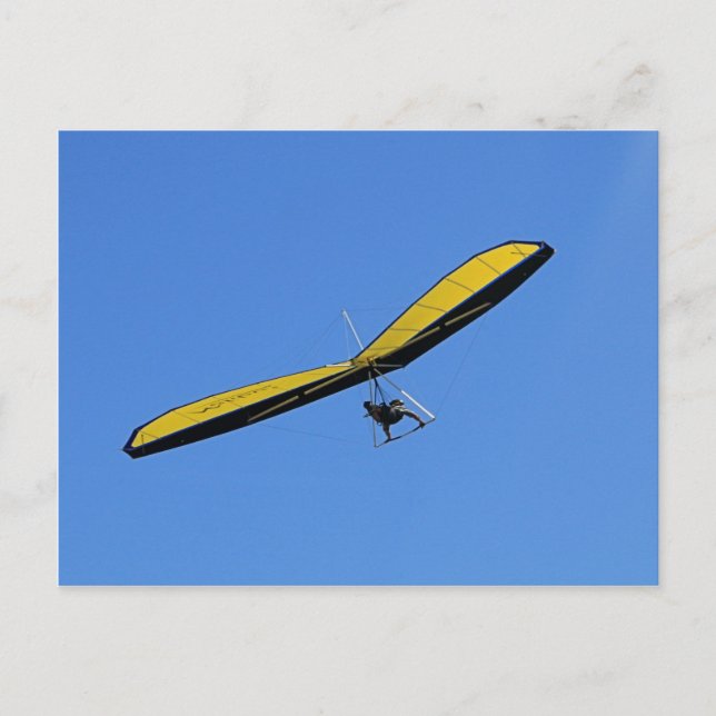 Hang glider in the sky postcard (Front)