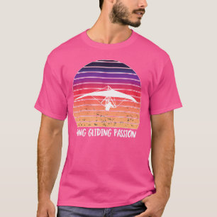 Hang Glider Silhouette Sunset Hang Gliding Passion T-Shirt