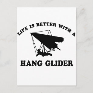 Hang Glider Vector designs Postcard