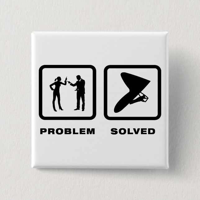 Hang Gliding 15 Cm Square Badge (Front)