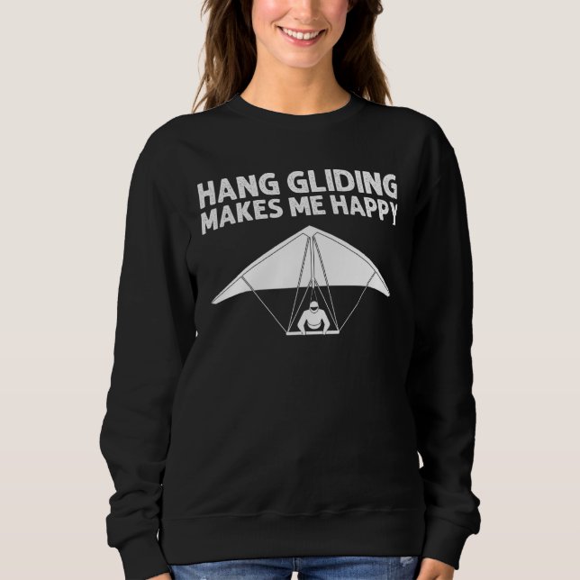 Hang Gliding Men Women Hang Glider Pilot Flyers Sweatshirt (Front)