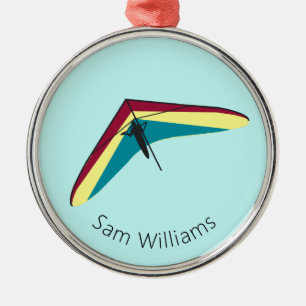 Hang Gliding Metal Tree Decoration