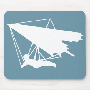 hang gliding silhouette mouse pad