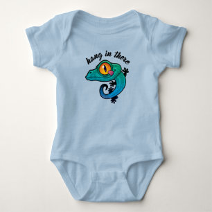 Hang In There Colourful Gecko Baby Bodysuit