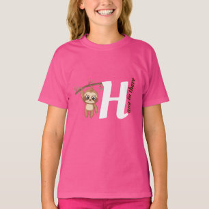 Hang In There   Cute Hanging Sloth Funny T-Shirt
